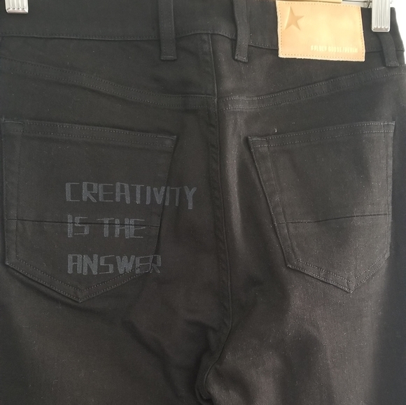 Golden Goose Skinny High Rise Jeans Size 28 Black - Picture 6 of 10